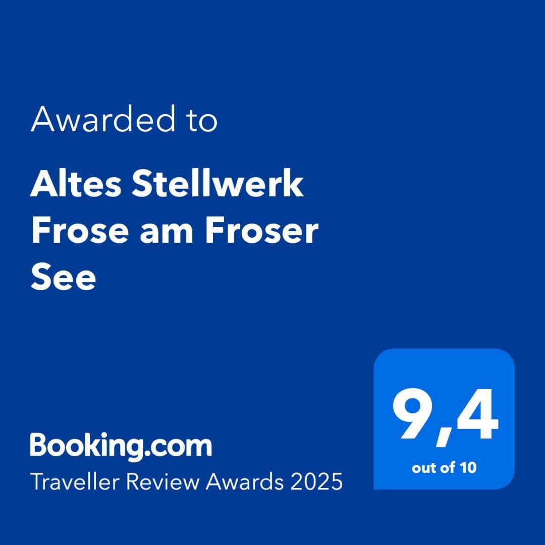 "Altes Stellwerk Frose" Am Froser See Exteriör bild
