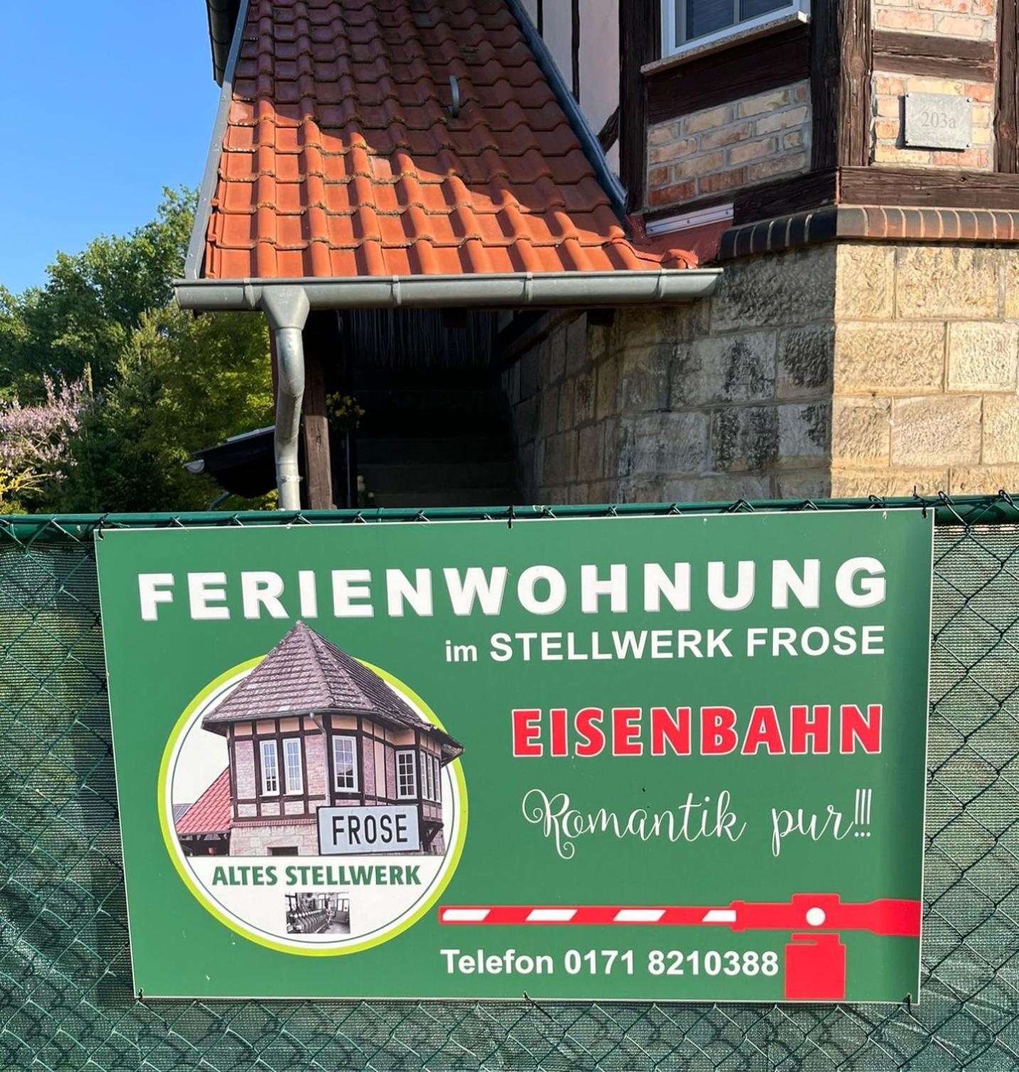 "Altes Stellwerk Frose" Am Froser See Exteriör bild